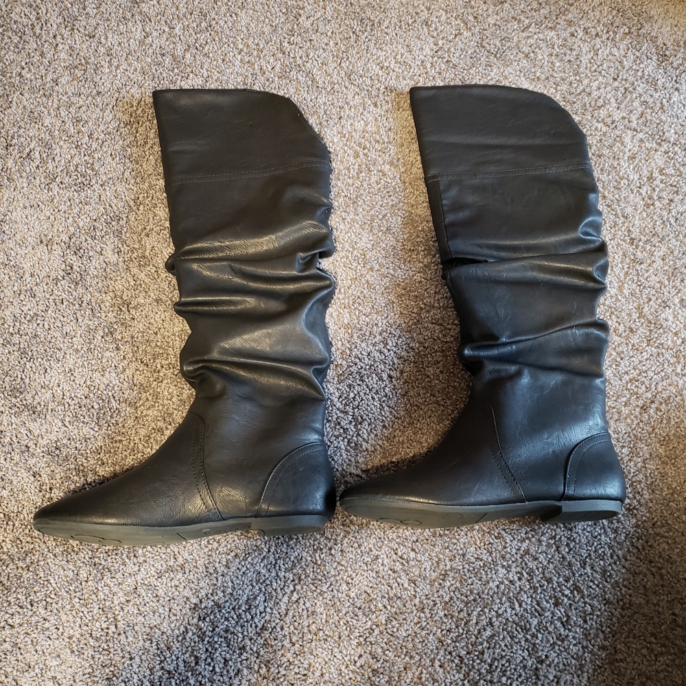 Black over the knee boots